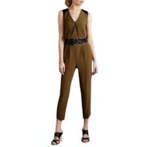 Anthropologie Leifsdottir Sani Green Jumpsuit